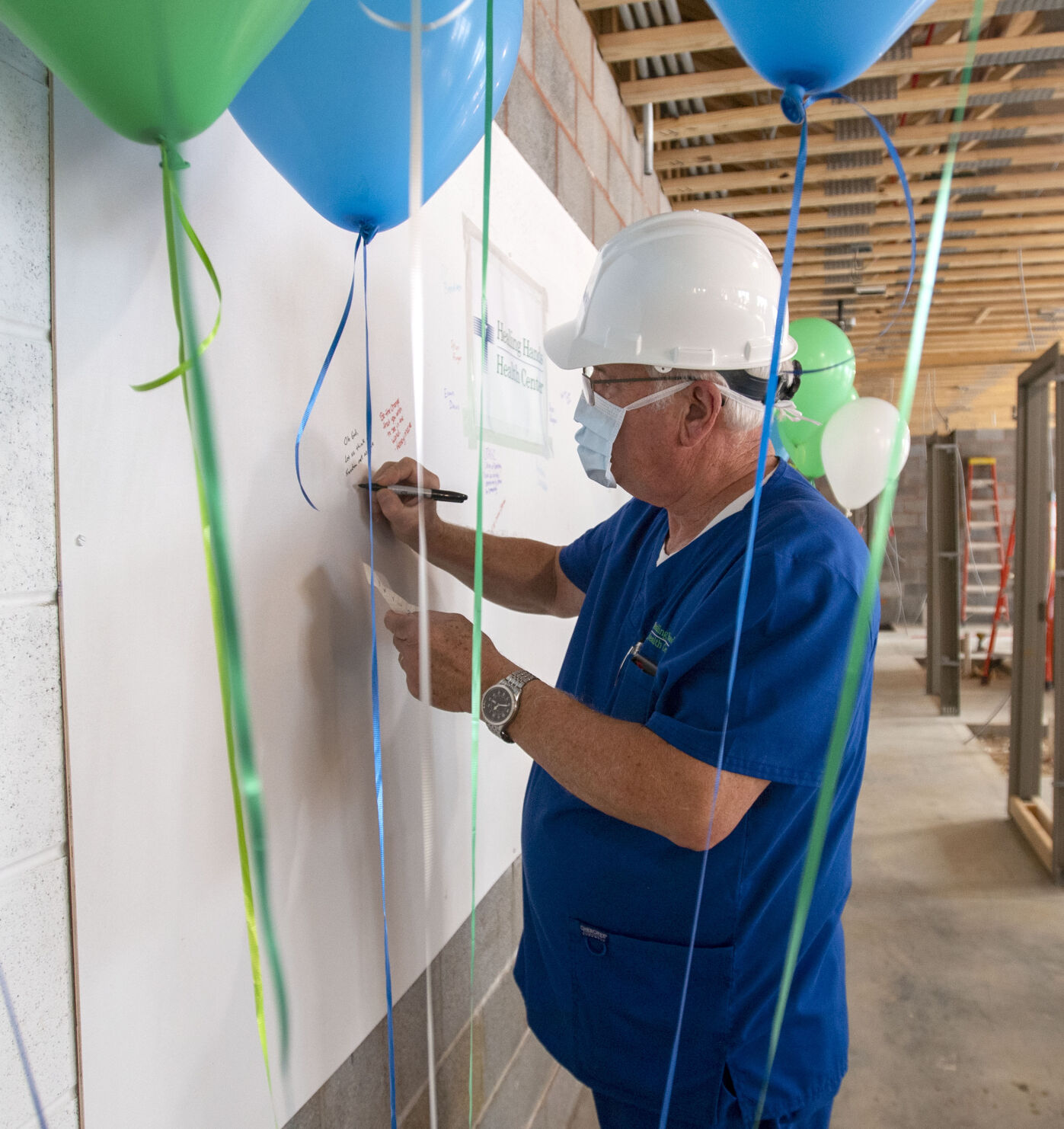 Healing Hands Dormitory Wall Signing